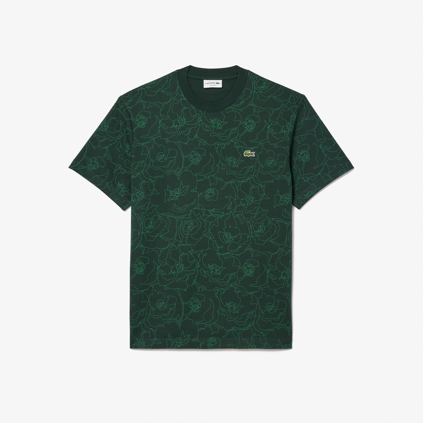 Heavy Cotton Flower Print T-shirt-TH3596