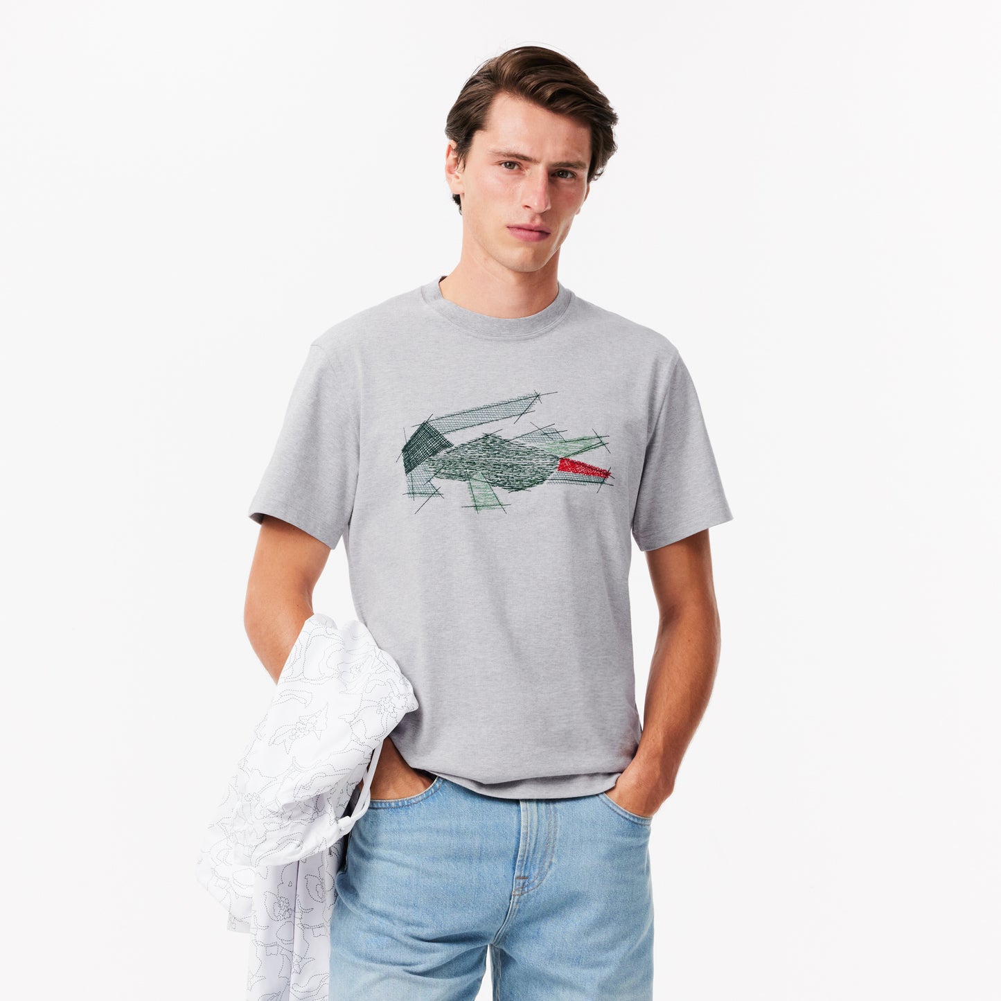 Heavy Cotton Crocodile Graphic T-shirt-TH3603