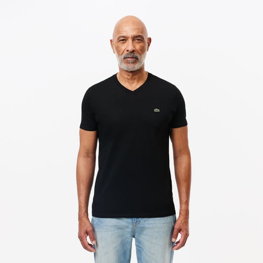 Lightweight Cotton Pima V Neck T-shirt - TH6710