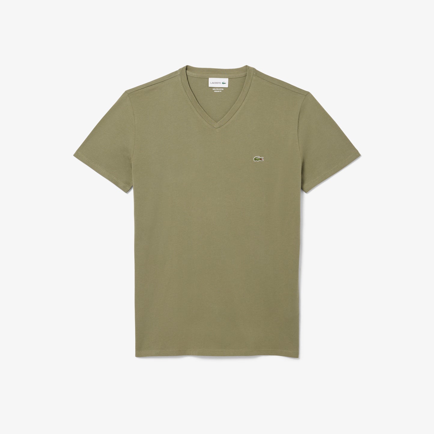 Lightweight Cotton Pima V Neck T-shirt-TH6710