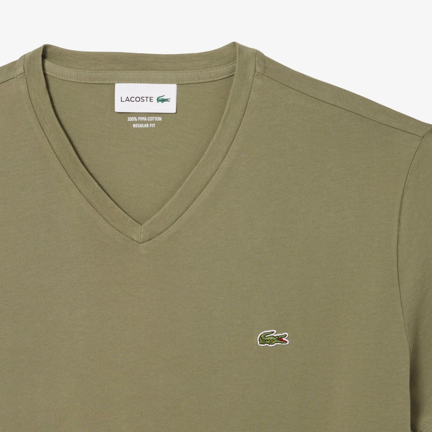 Lightweight Cotton Pima V Neck T-shirt-TH6710