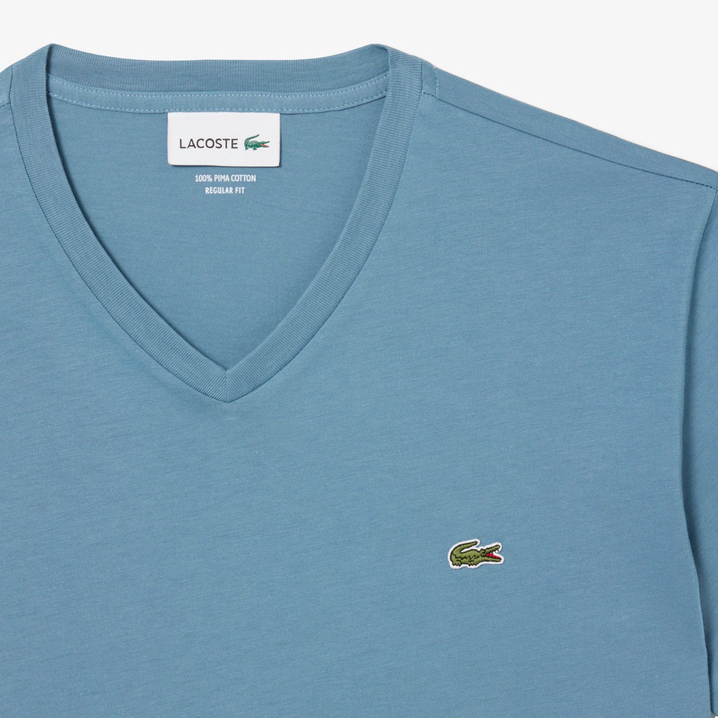Lightweight Cotton Pima V Neck T-shirt-TH6710
