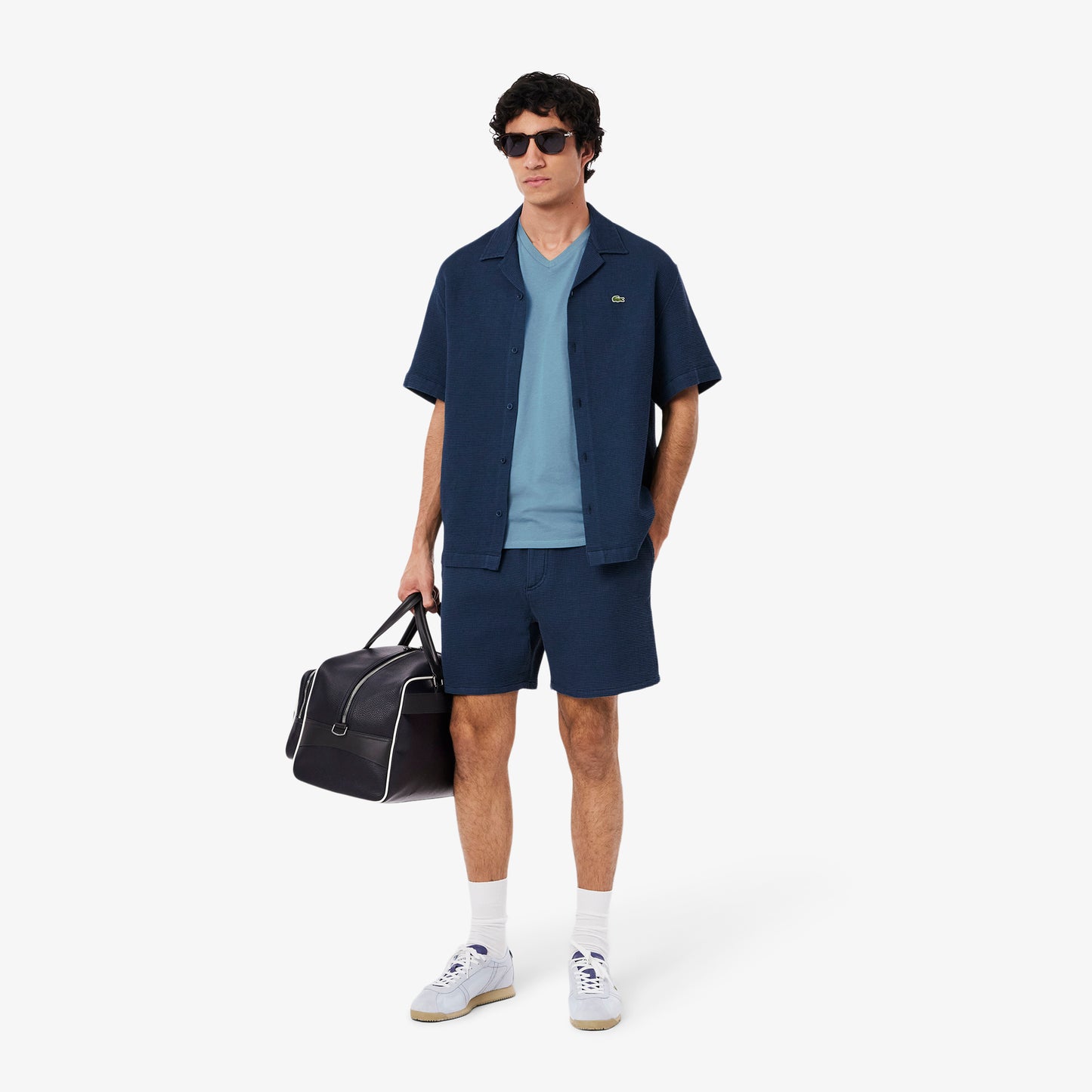 Lightweight Cotton Pima V Neck T-shirt-TH6710