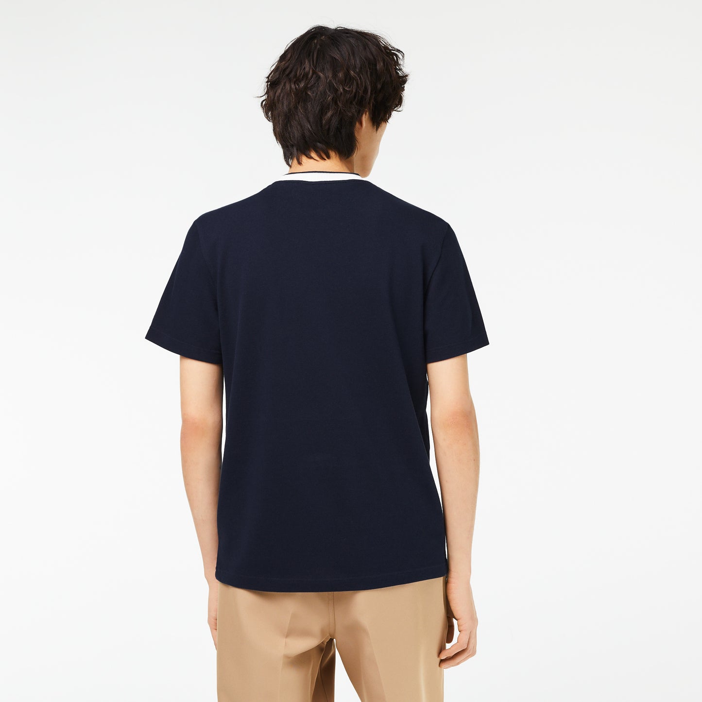 Mens Lacoste Regular Fit Stretch Pique T-shirt