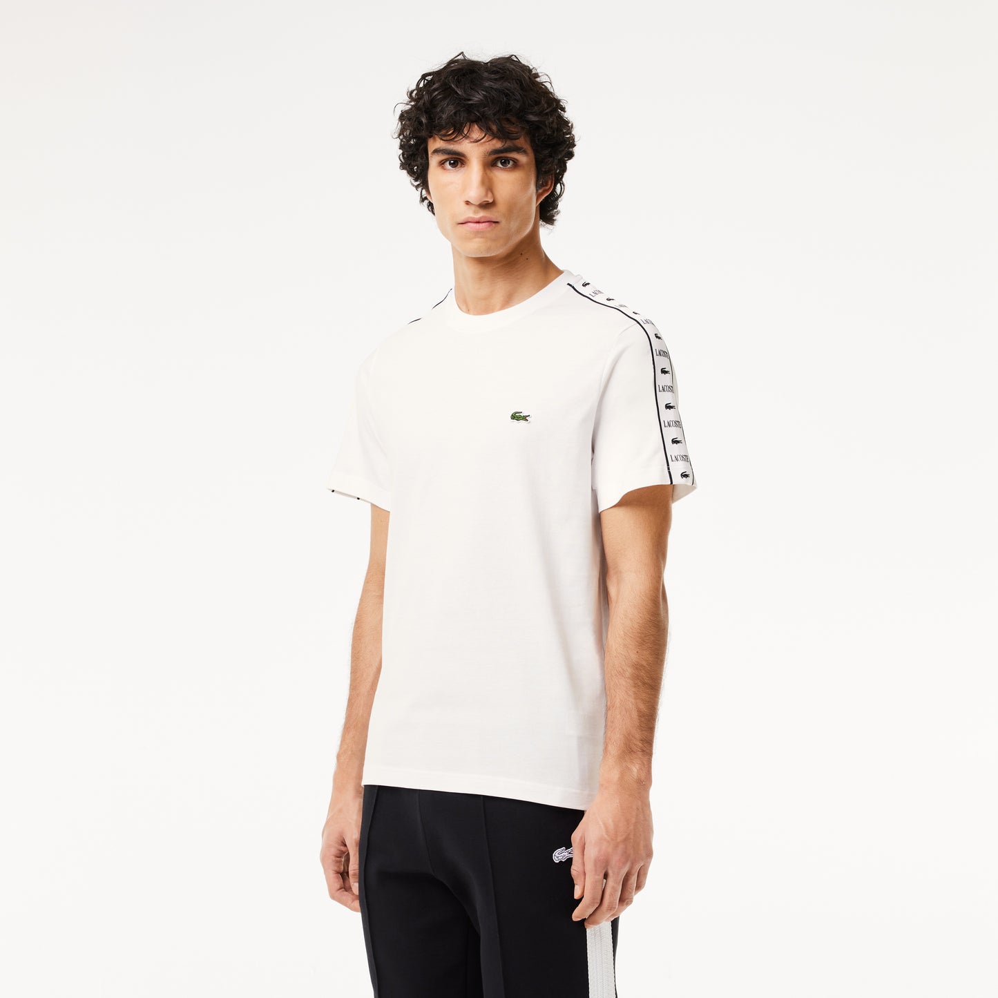 Logo Stripe Cotton T-shirt