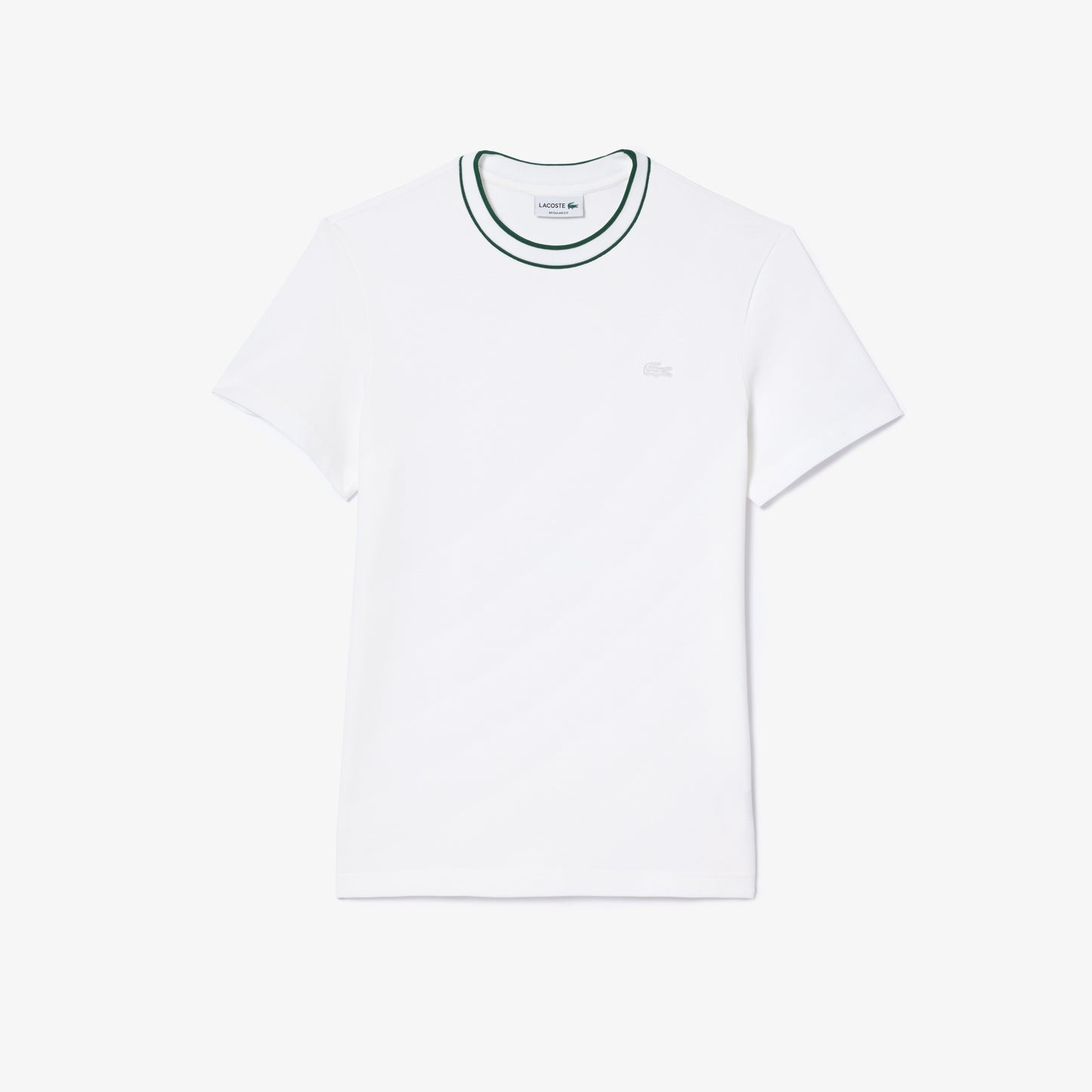 Stretch Piqué Stripe Collar T-shirt