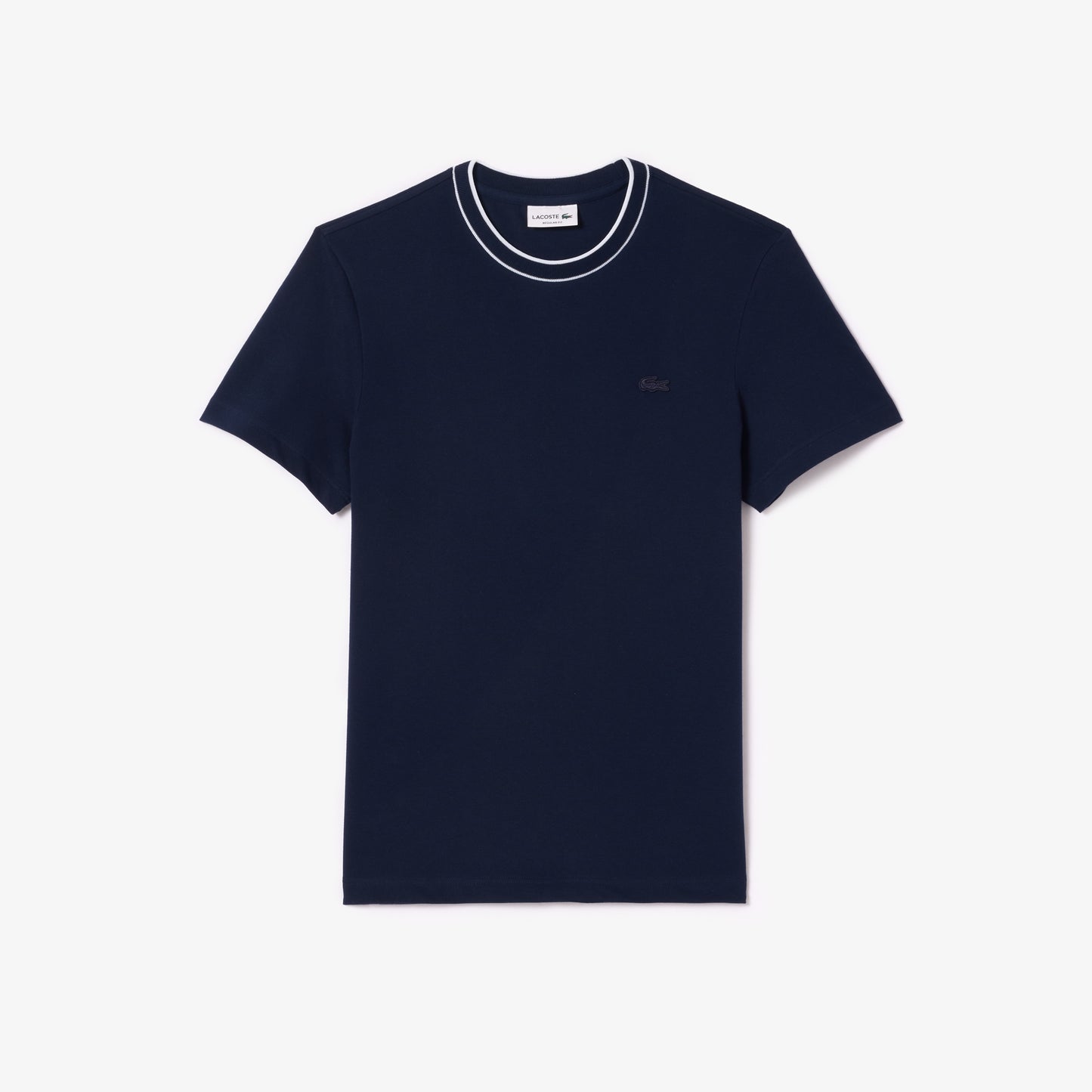 Stretch Piqué Stripe Collar T-shirt