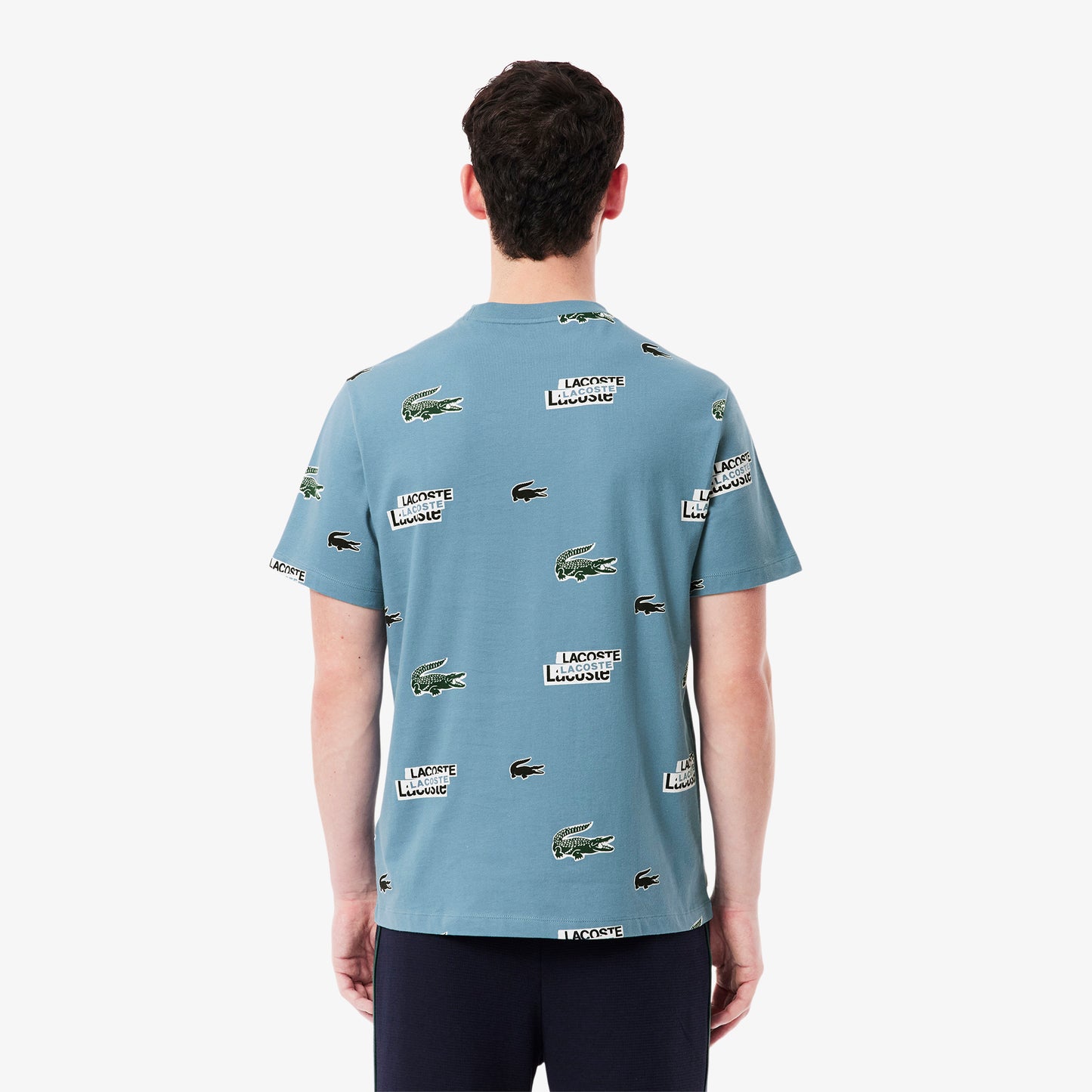 Lacoste Print Cotton Loungewear T-Shirt-TH9477
