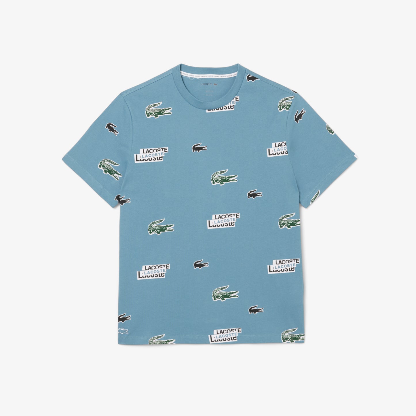 Lacoste Print Cotton Loungewear T-Shirt-TH9477