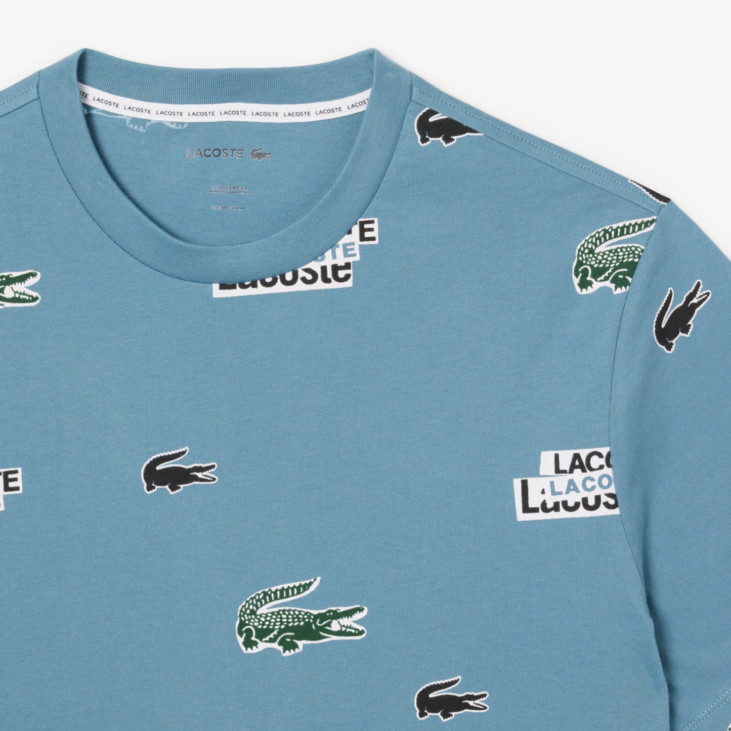 Lacoste Print Cotton Loungewear T-Shirt-TH9477