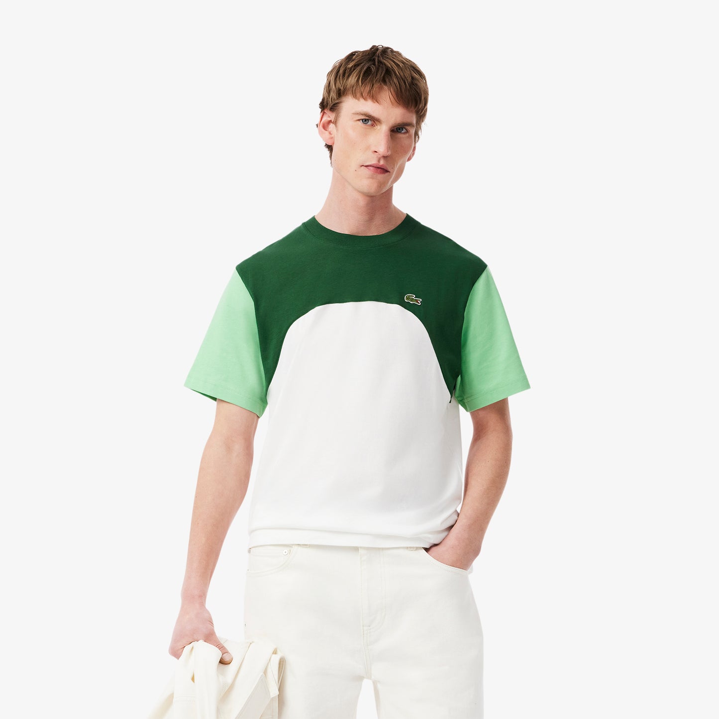 Cotton Jersey Colour-Block T-shirt-TH9551