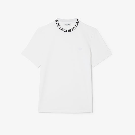 Jacquard Branded Pique T-shirt-TH9582