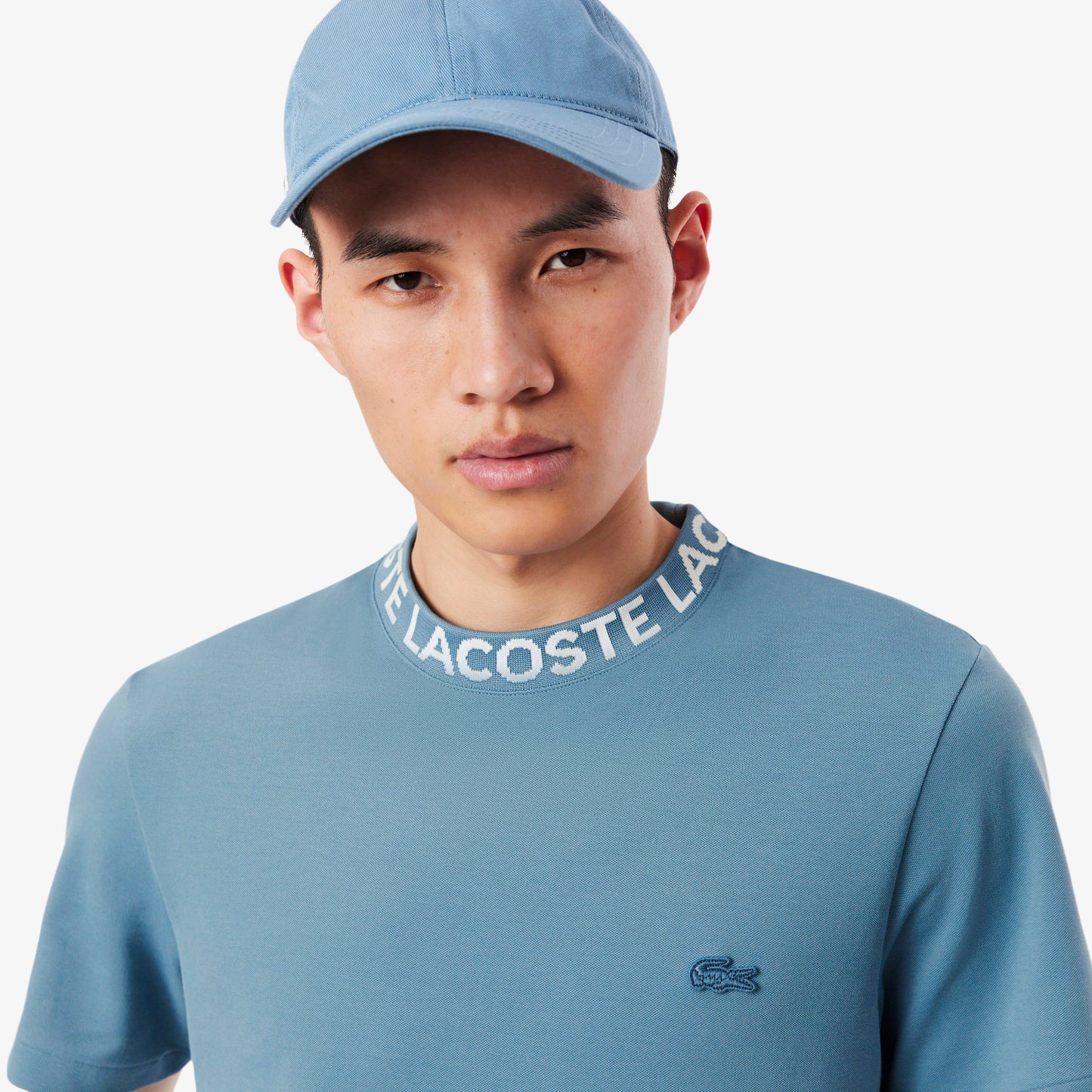 Jacquard Branded Pique T-shirt-TH9582