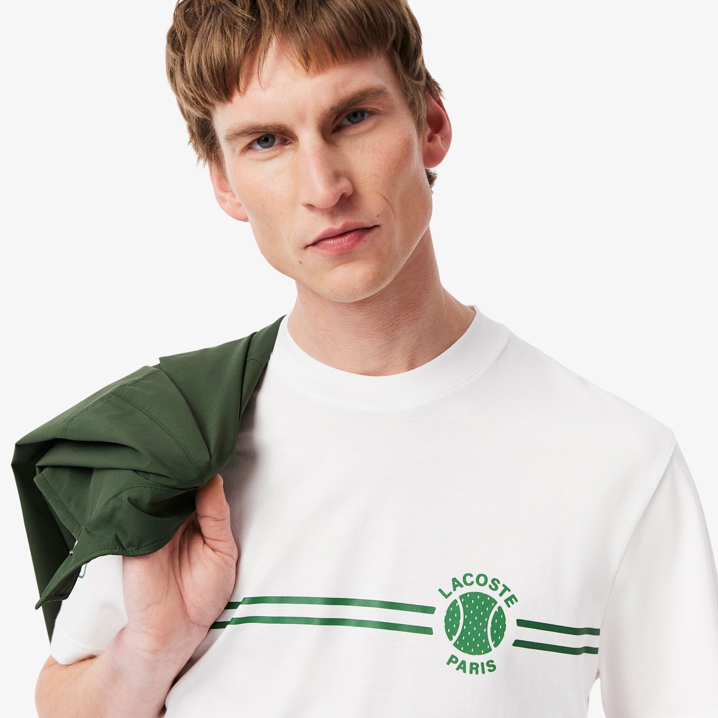 Printed Embroidered Cotton Jersey T-shirt-TH9694