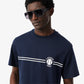 Printed Embroidered Cotton Jersey T-shirt-TH9694
