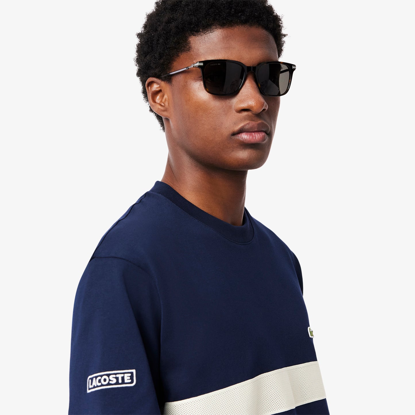 Heavy Jersey Mesh Band T-shirt-TH9769