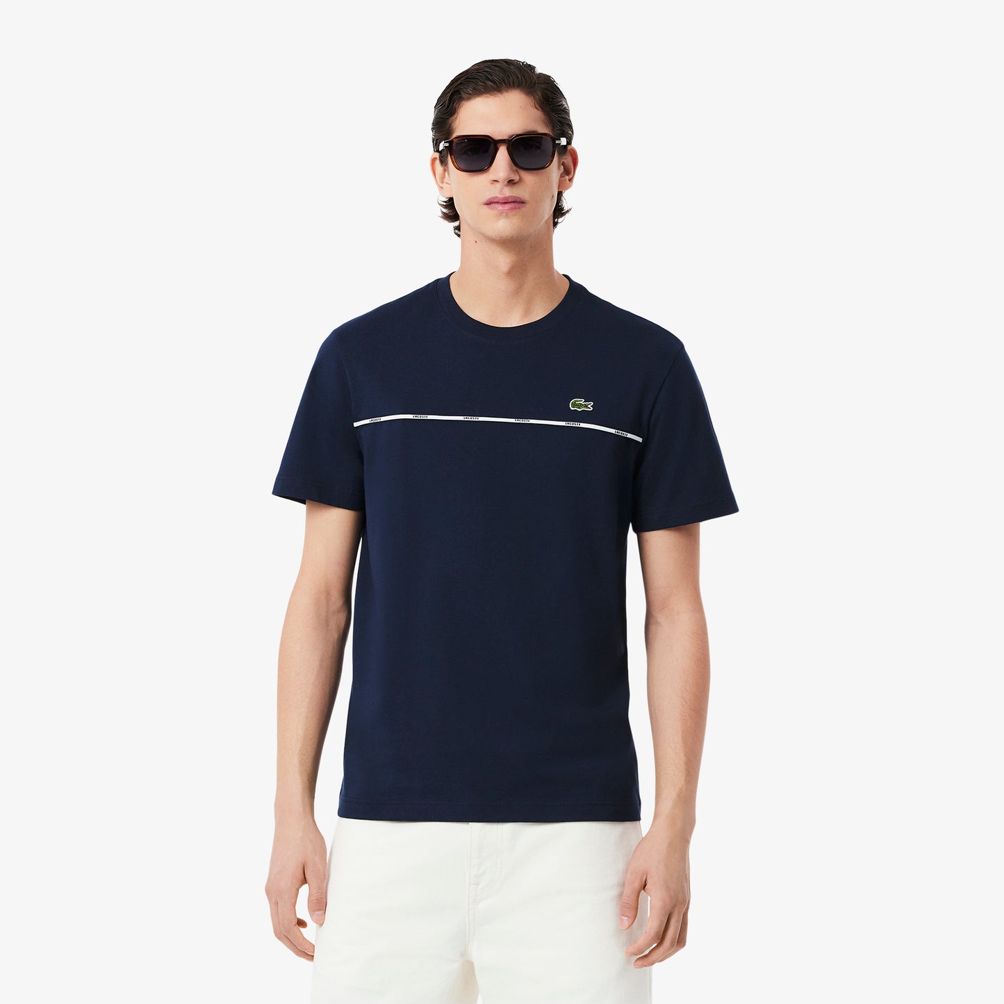 Lacoste Trim Cotton Jersey T-shirt-TH9842