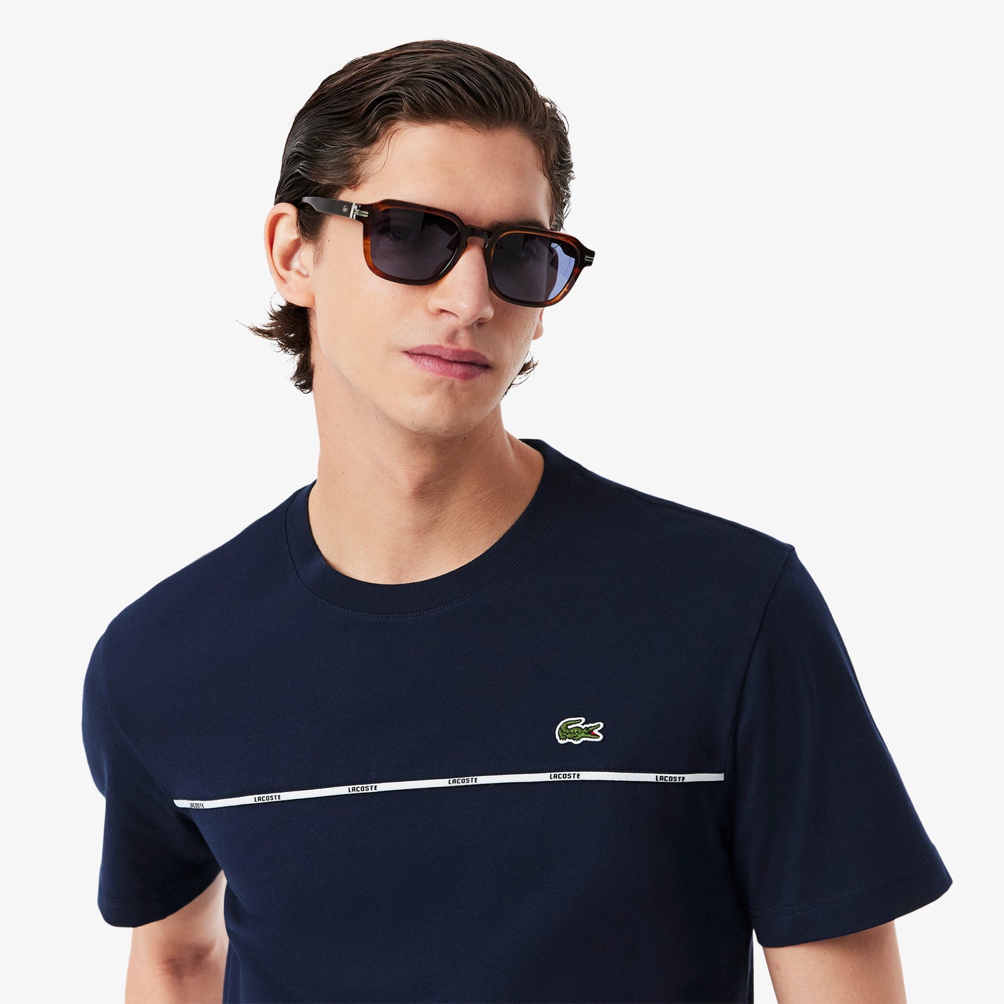 Lacoste Trim Cotton Jersey T-shirt-TH9842