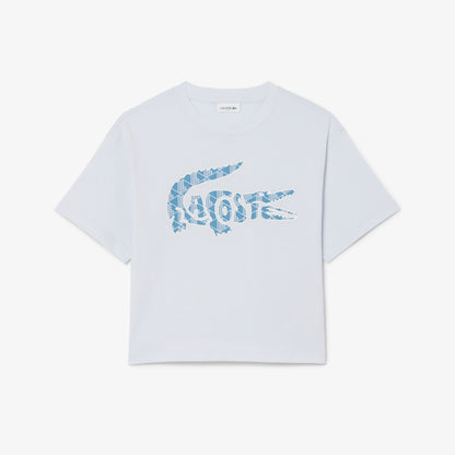 Monogram Print Cotton T-shirt-TJ0991