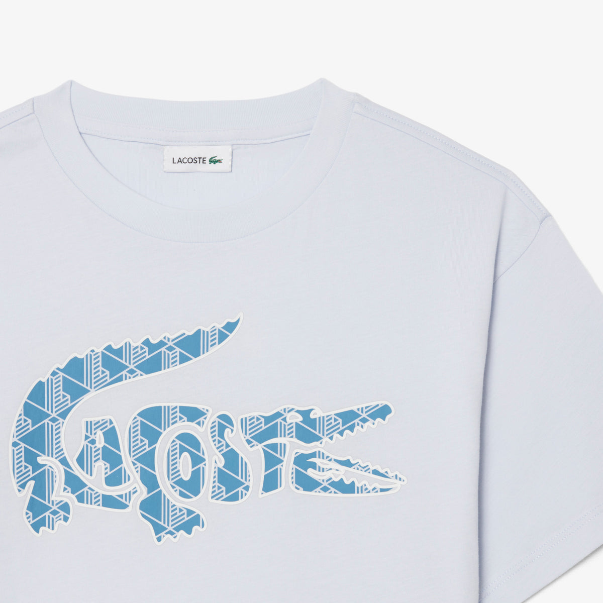 Monogram Print Cotton T-shirt-TJ0991
