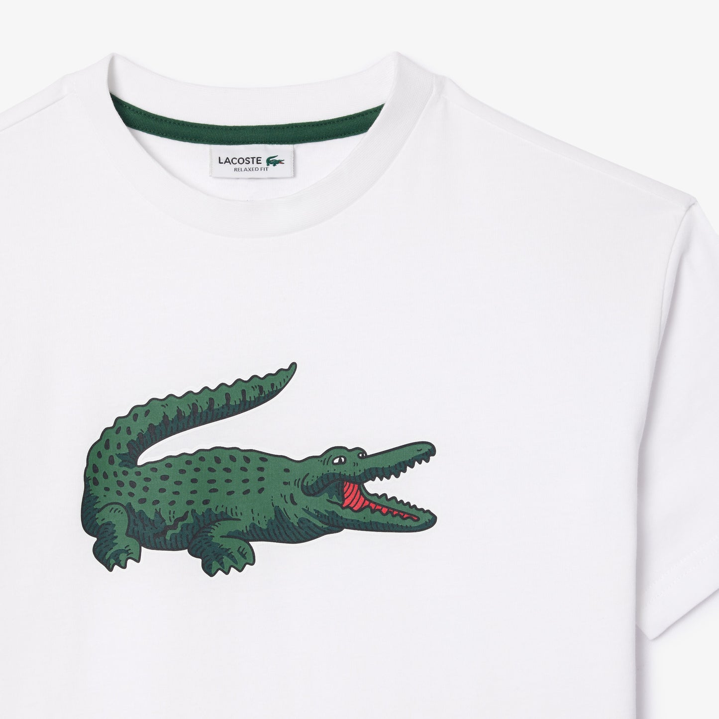 Crocodile Print Cotton T-shirt