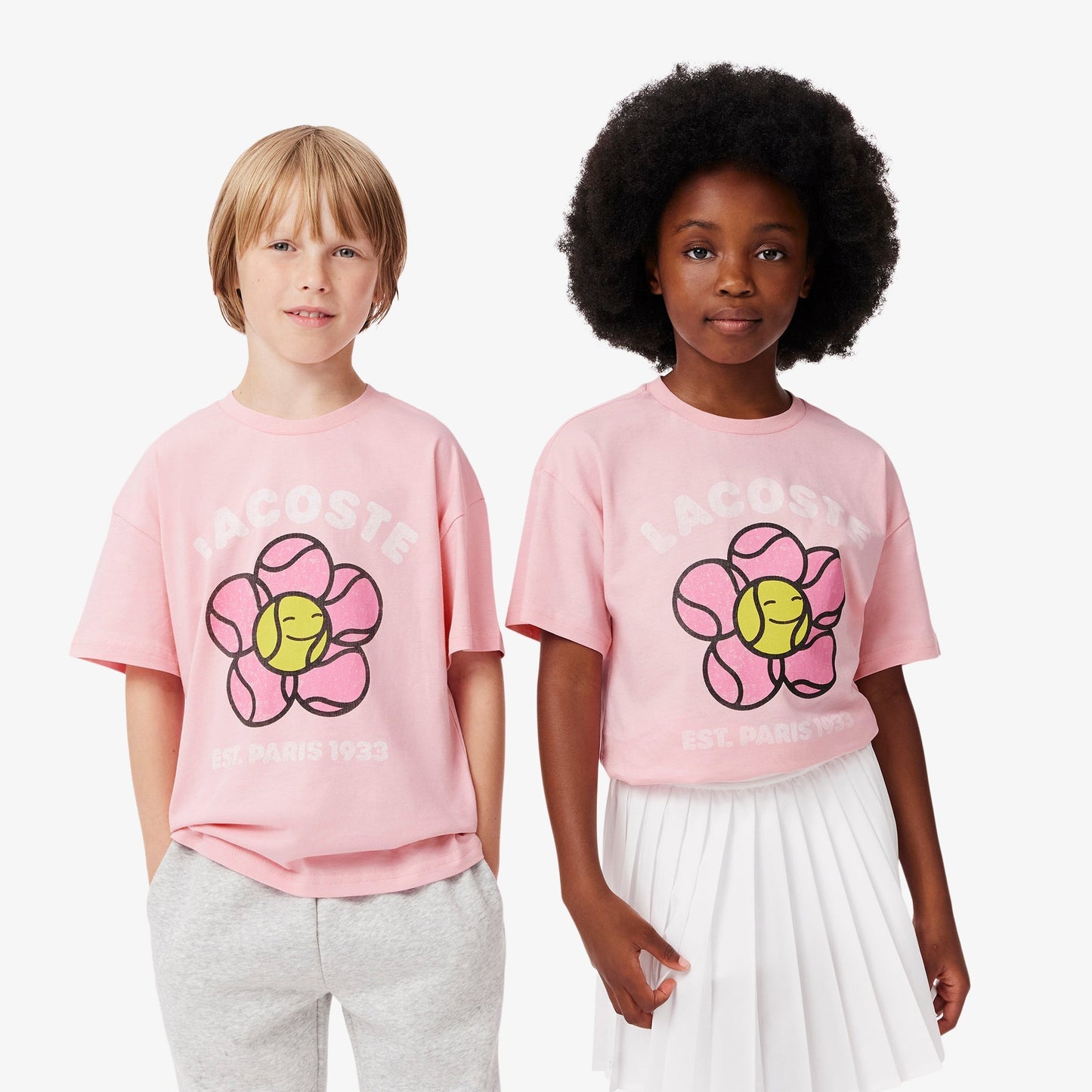 Vintage Flower Print Cotton T-shirt-TJ2501