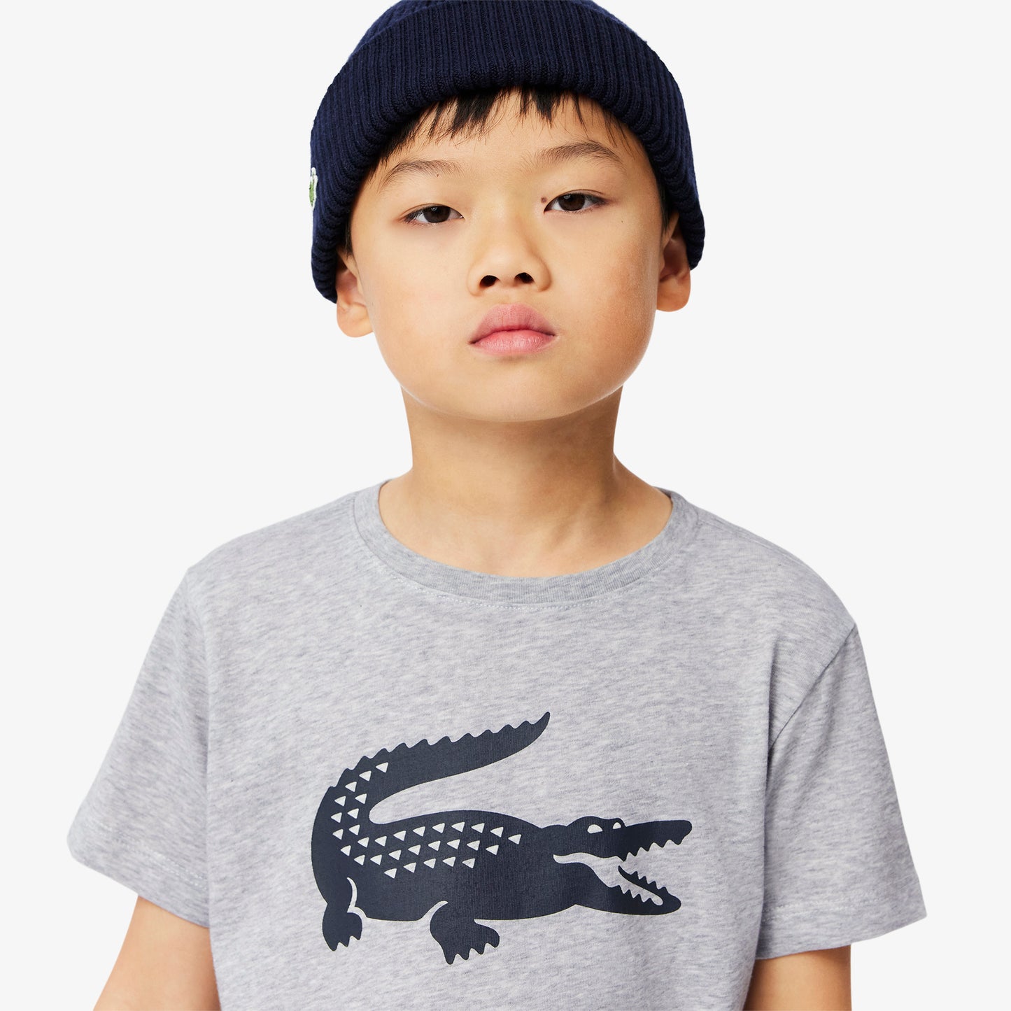 Kids' Lacoste SPORT Tennis Technical Jersey Oversized Croc T-shirt