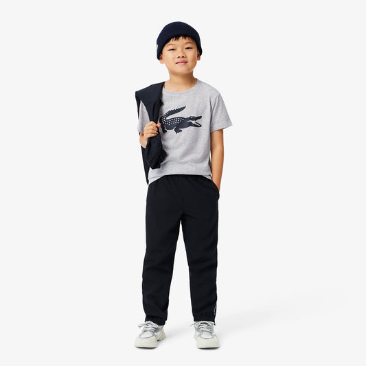 Kids' Lacoste SPORT Tennis Technical Jersey Oversized Croc T-shirt