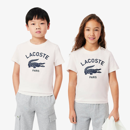 Signature Print Cotton T-shirt-TJ3003