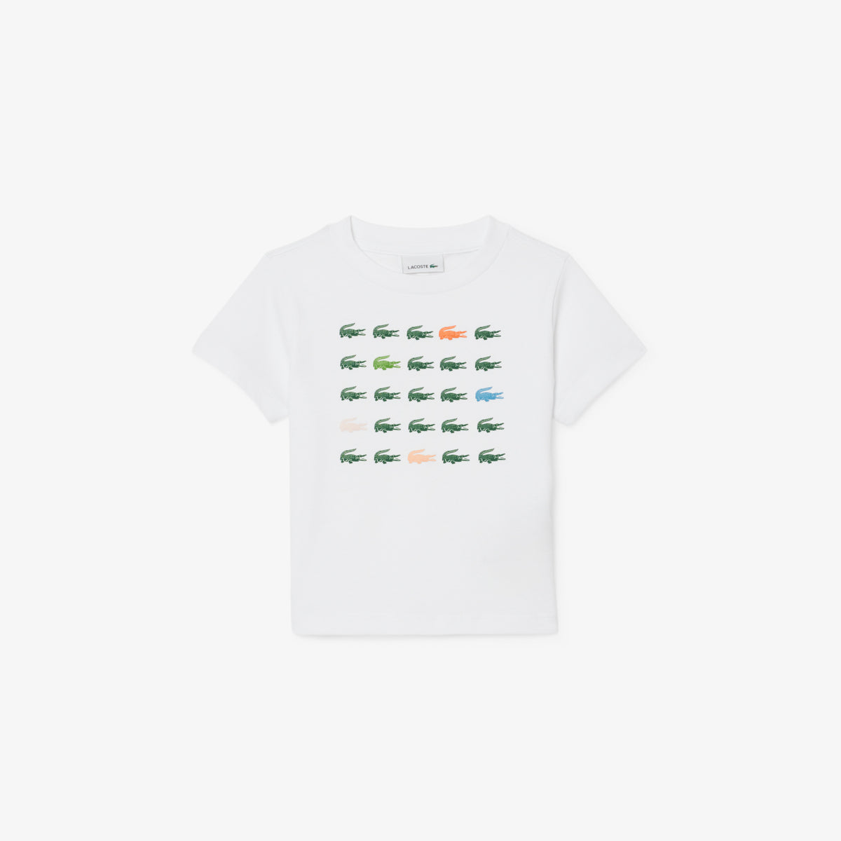 Crocodile Print Cotton T-shirt-TJ6943