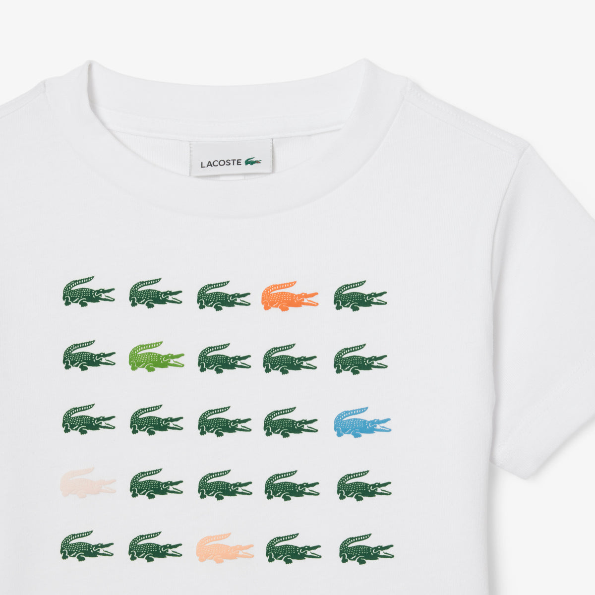 Crocodile Print Cotton T-shirt-TJ6943