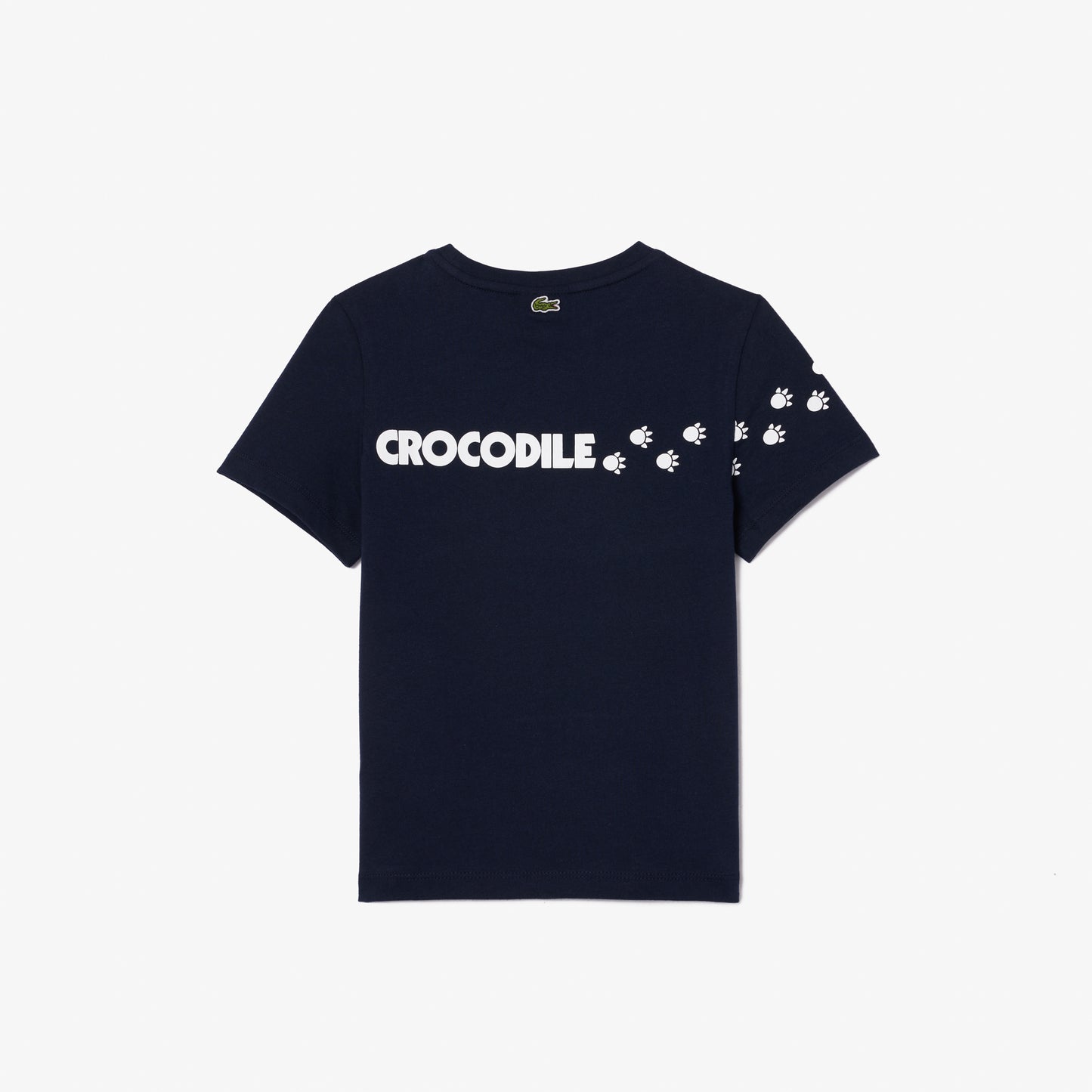 Crocodile Print Cotton T-shirt-TJ7950