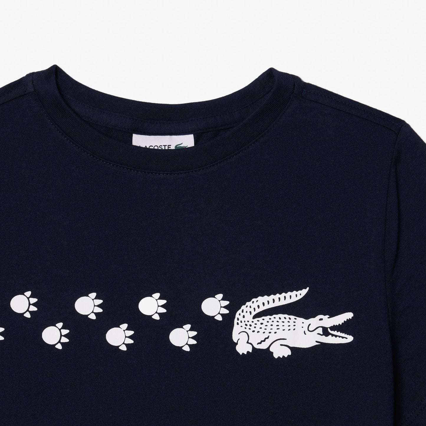 Crocodile Print Cotton T-shirt-TJ7950