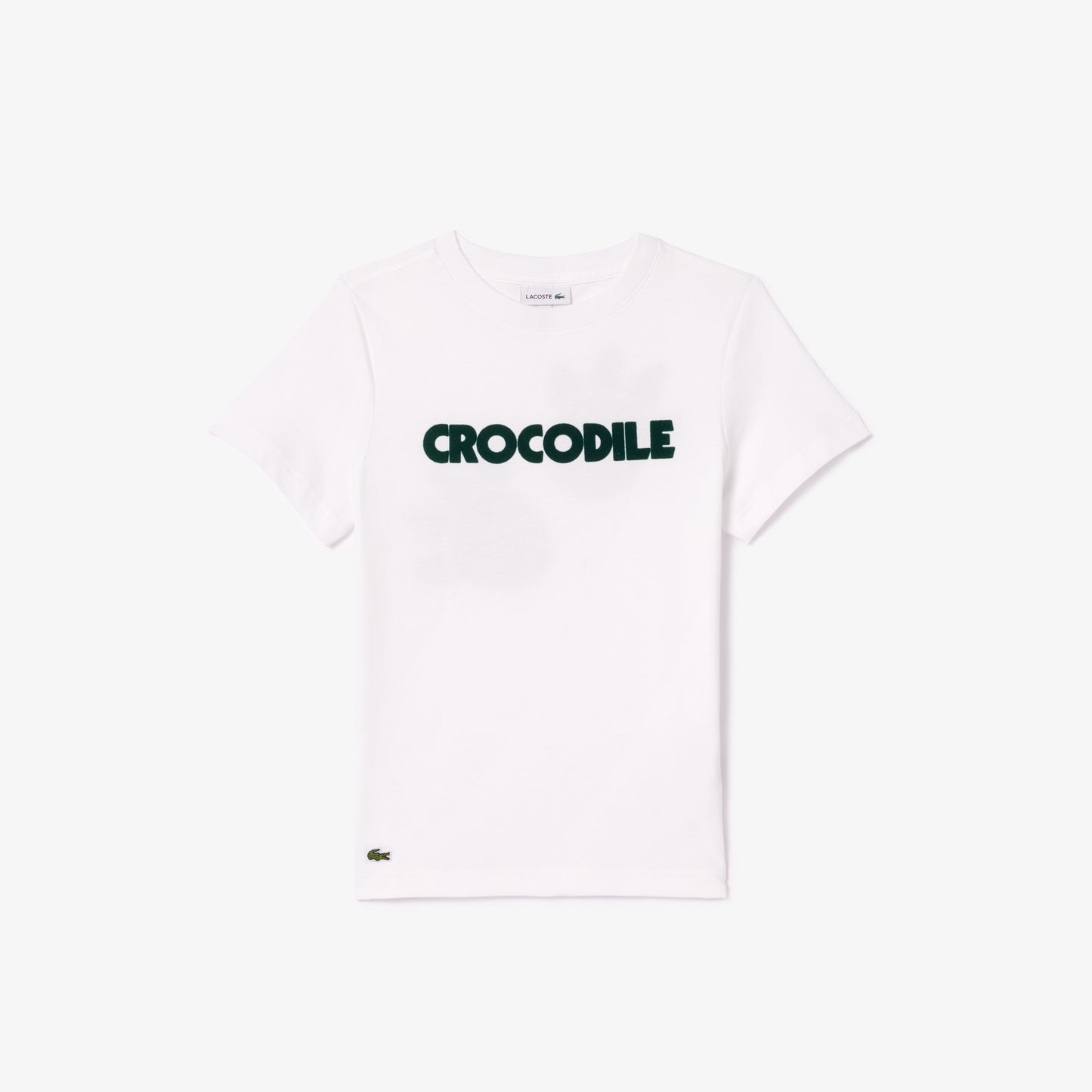 Crocodile Print Cotton T-shirt-TJ7951