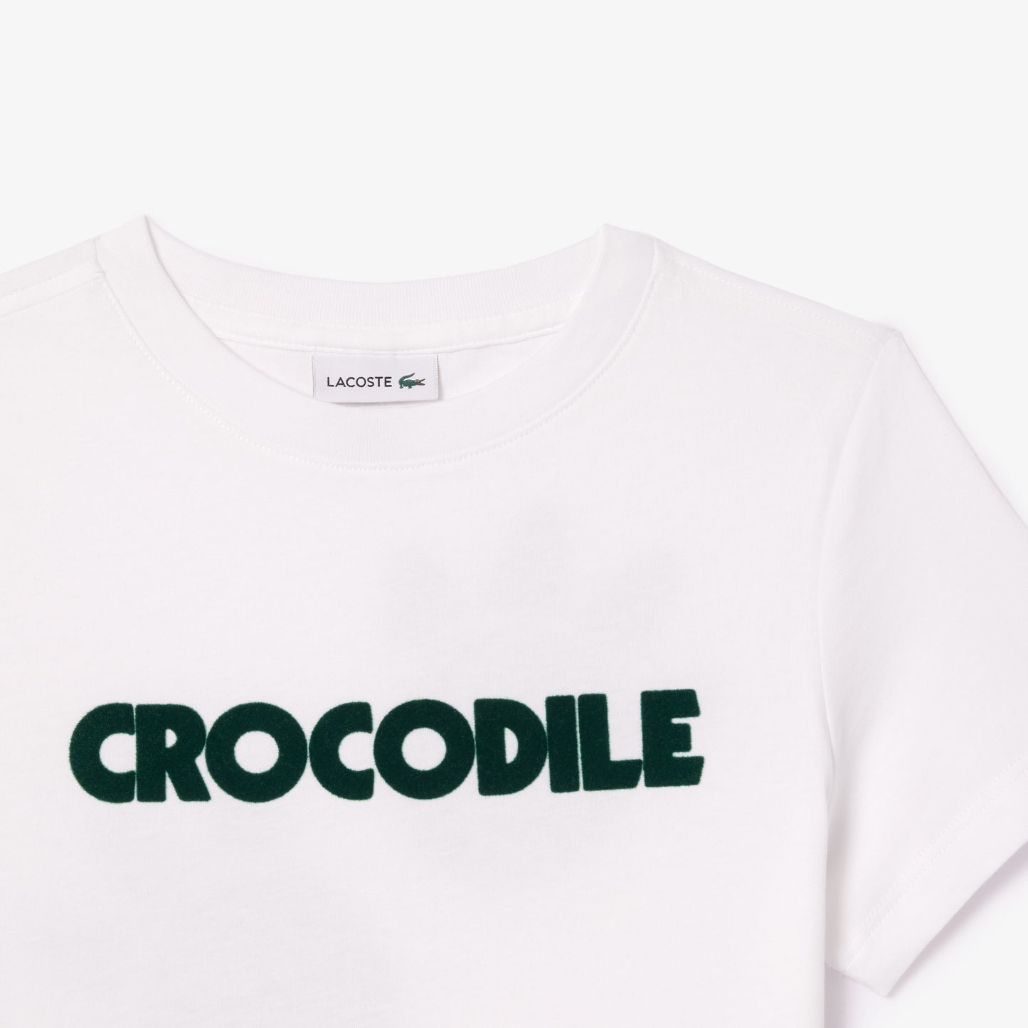 Crocodile Print Cotton T-shirt-TJ7951