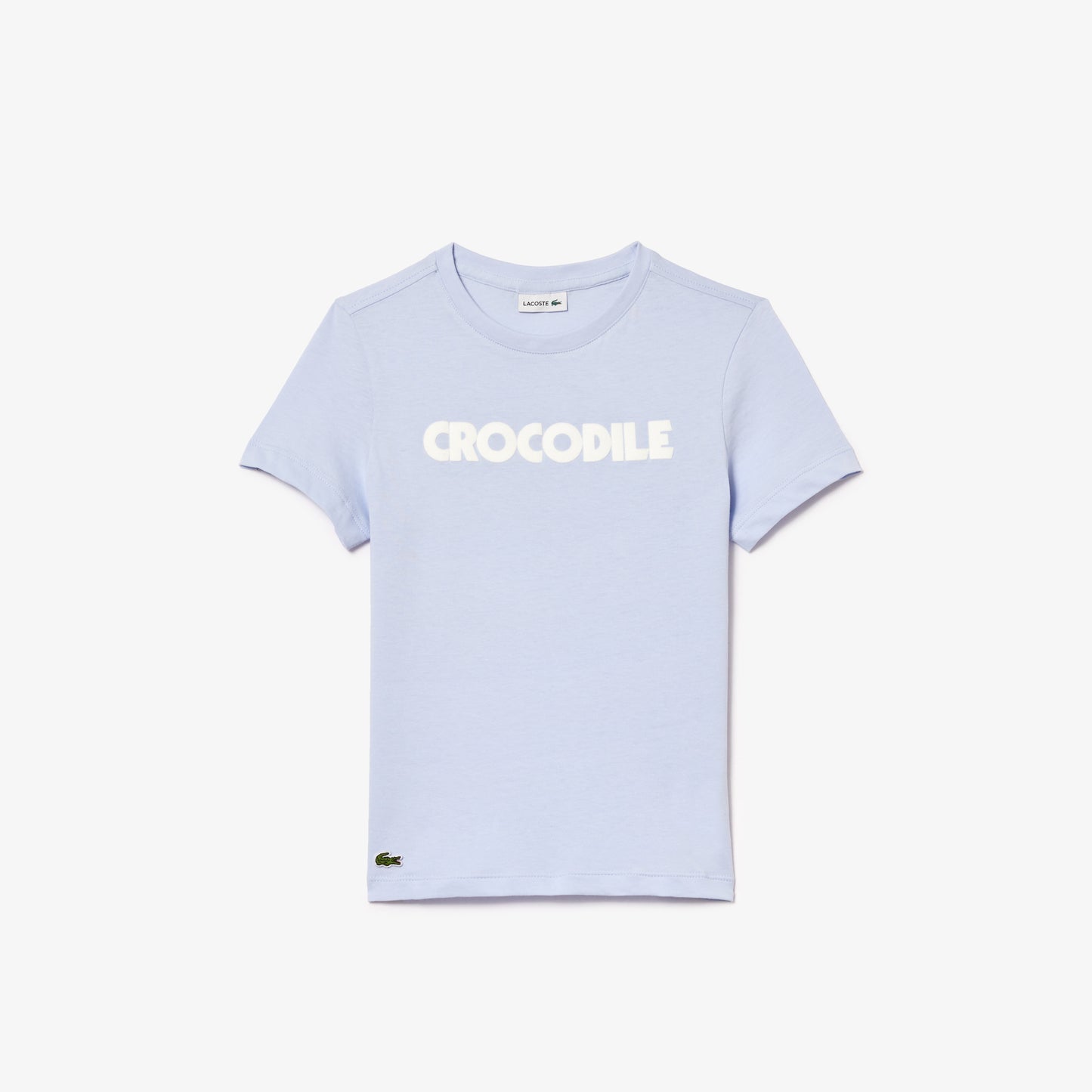Crocodile Print Cotton T-shirt-TJ7951