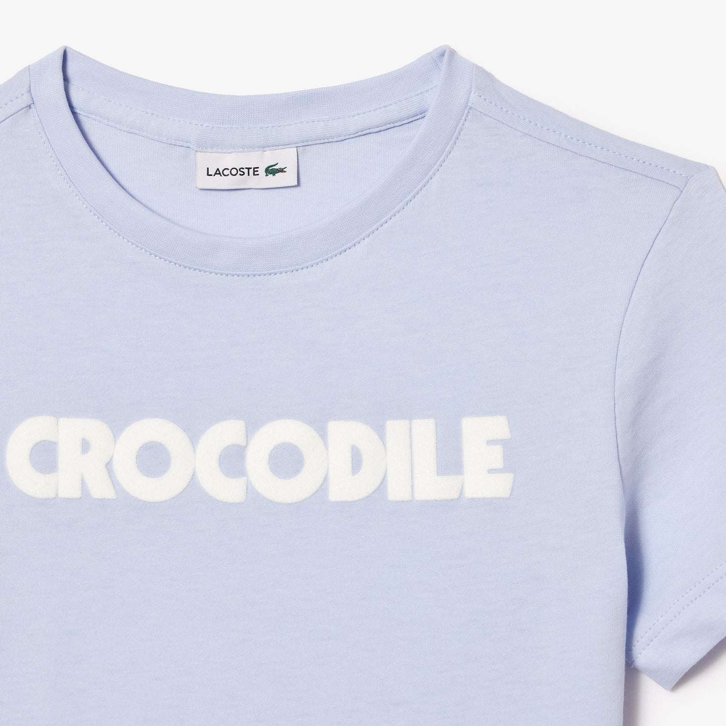 Crocodile Print Cotton T-shirt-TJ7951