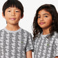 Monogram Print Cotton T-shirt-TJ8411