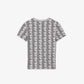 Monogram Print Cotton T-shirt-TJ8411
