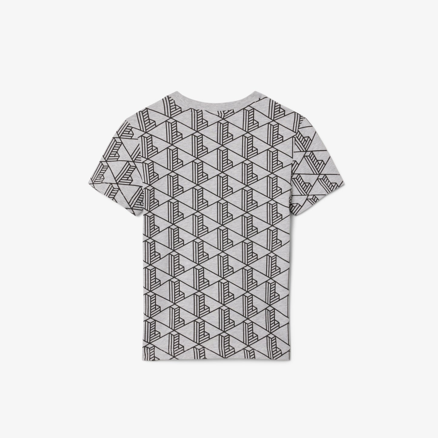 Monogram Print Cotton T-shirt-TJ8411