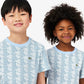 Monogram Print Cotton T-shirt-TJ8411