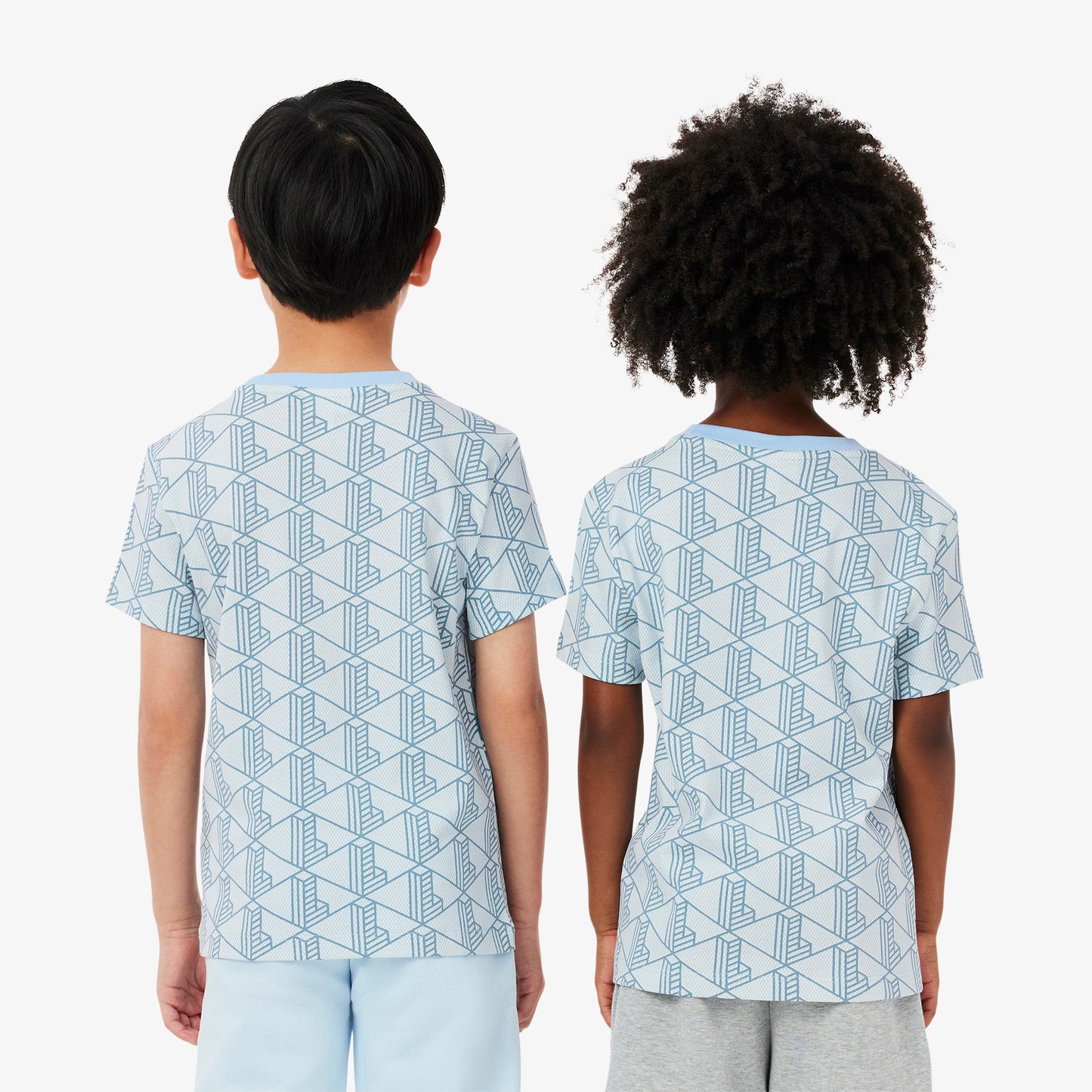 Monogram Print Cotton T-shirt-TJ8411