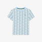 Monogram Print Cotton T-shirt-TJ8411