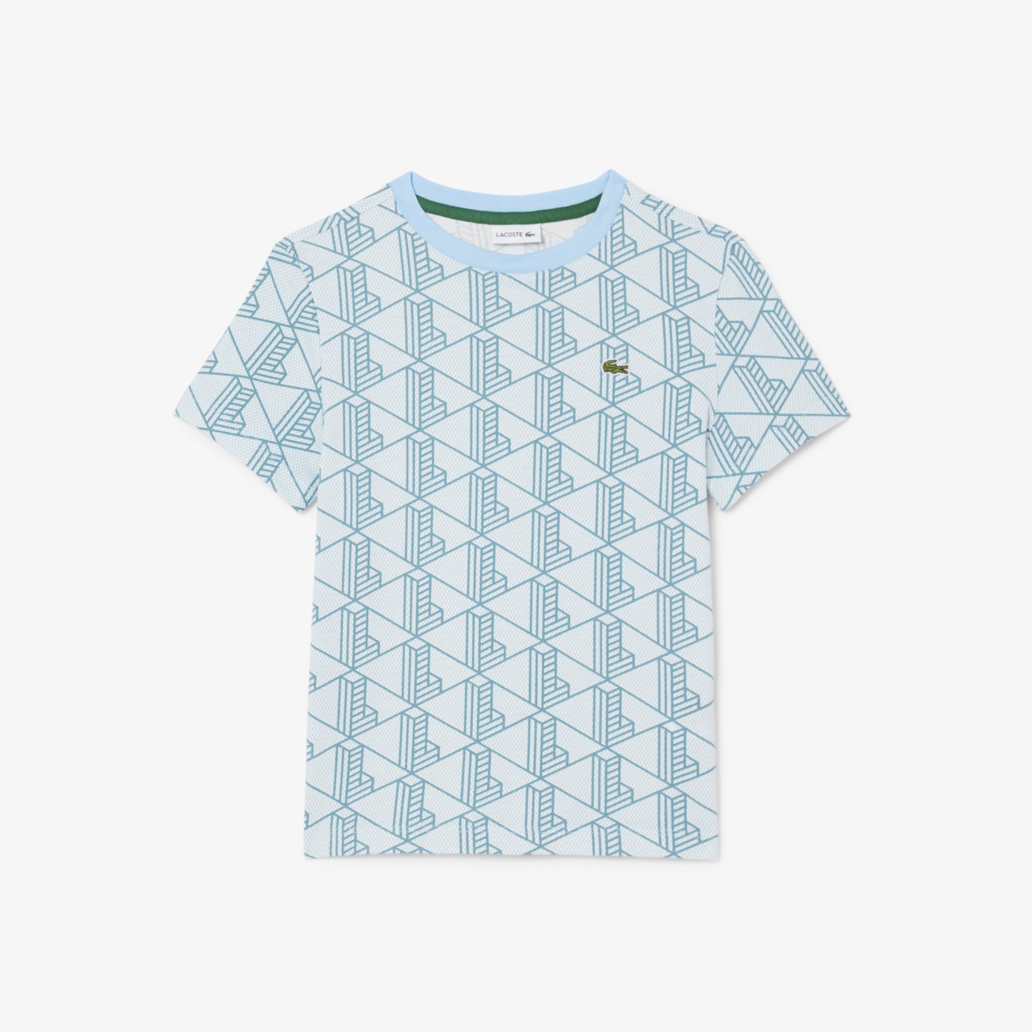 Monogram Print Cotton T-shirt-TJ8411