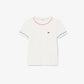 Contrast Trim Cotton T-shirt-TJ8431