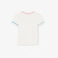 Contrast Trim Cotton T-shirt-TJ8431