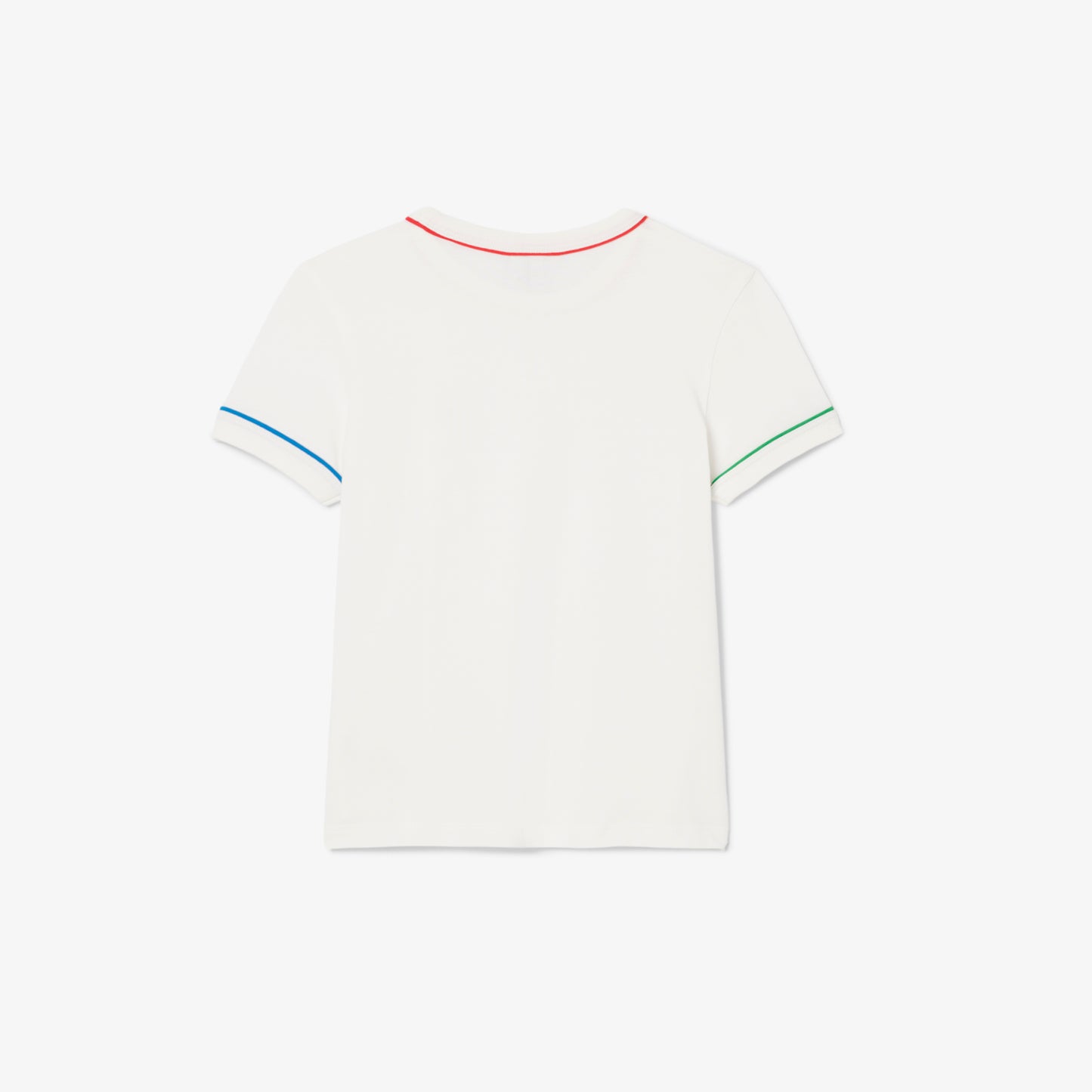 Contrast Trim Cotton T-shirt-TJ8431