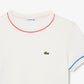 Contrast Trim Cotton T-shirt-TJ8431