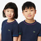 Contrast Trim Cotton T-shirt-TJ8431
