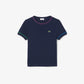 Contrast Trim Cotton T-shirt-TJ8431